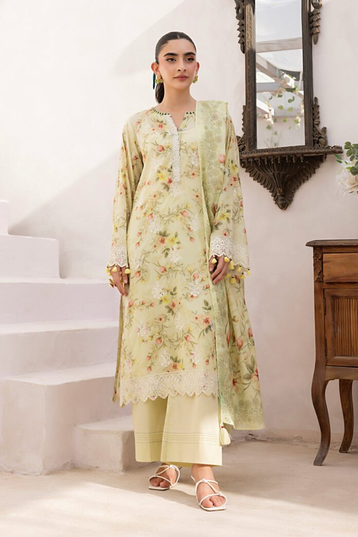 Lakhany Embroidered Essentials With Printed Dupatta 2025