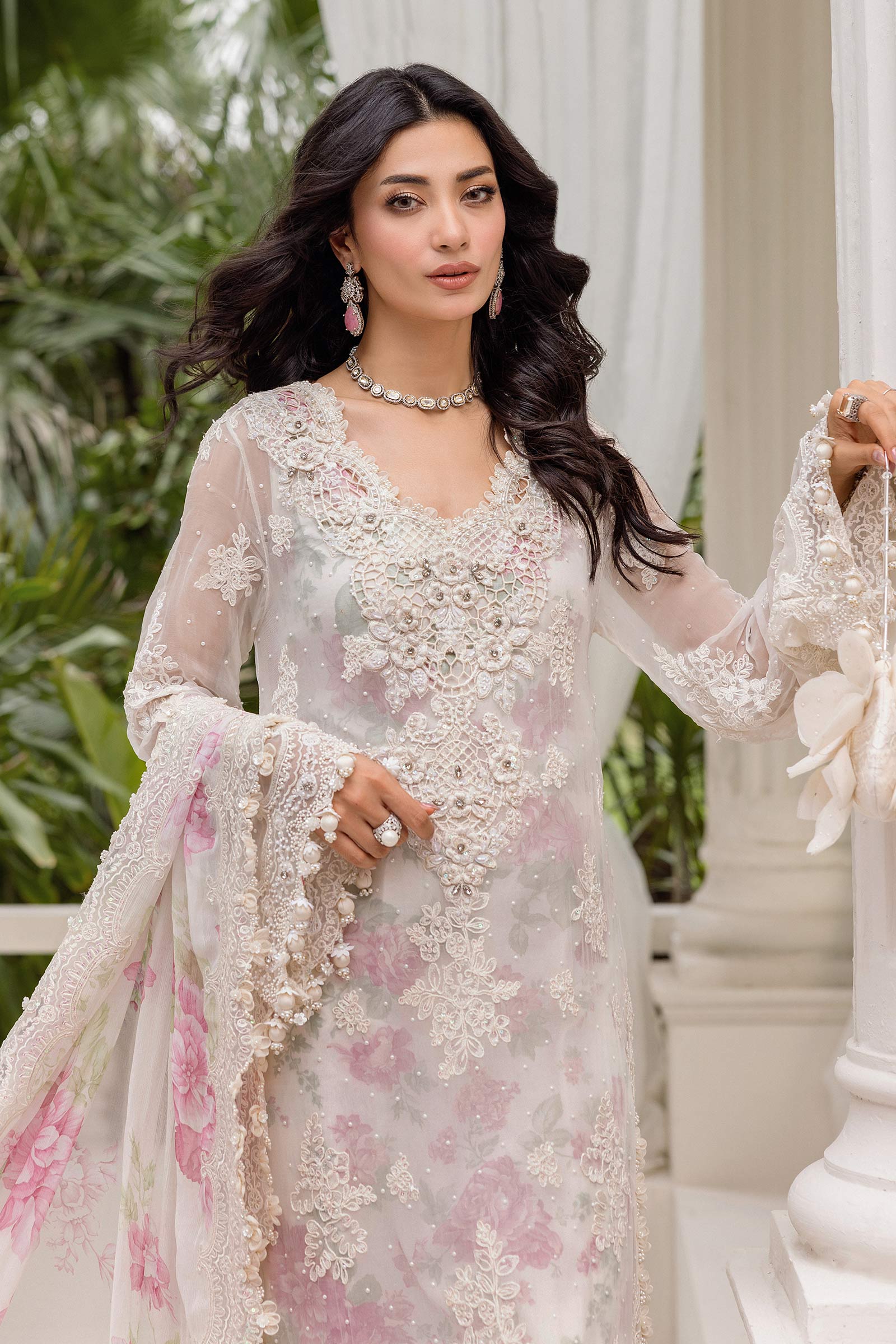 Maria B Design MPC-25-101 Organza 3 Piece Suit