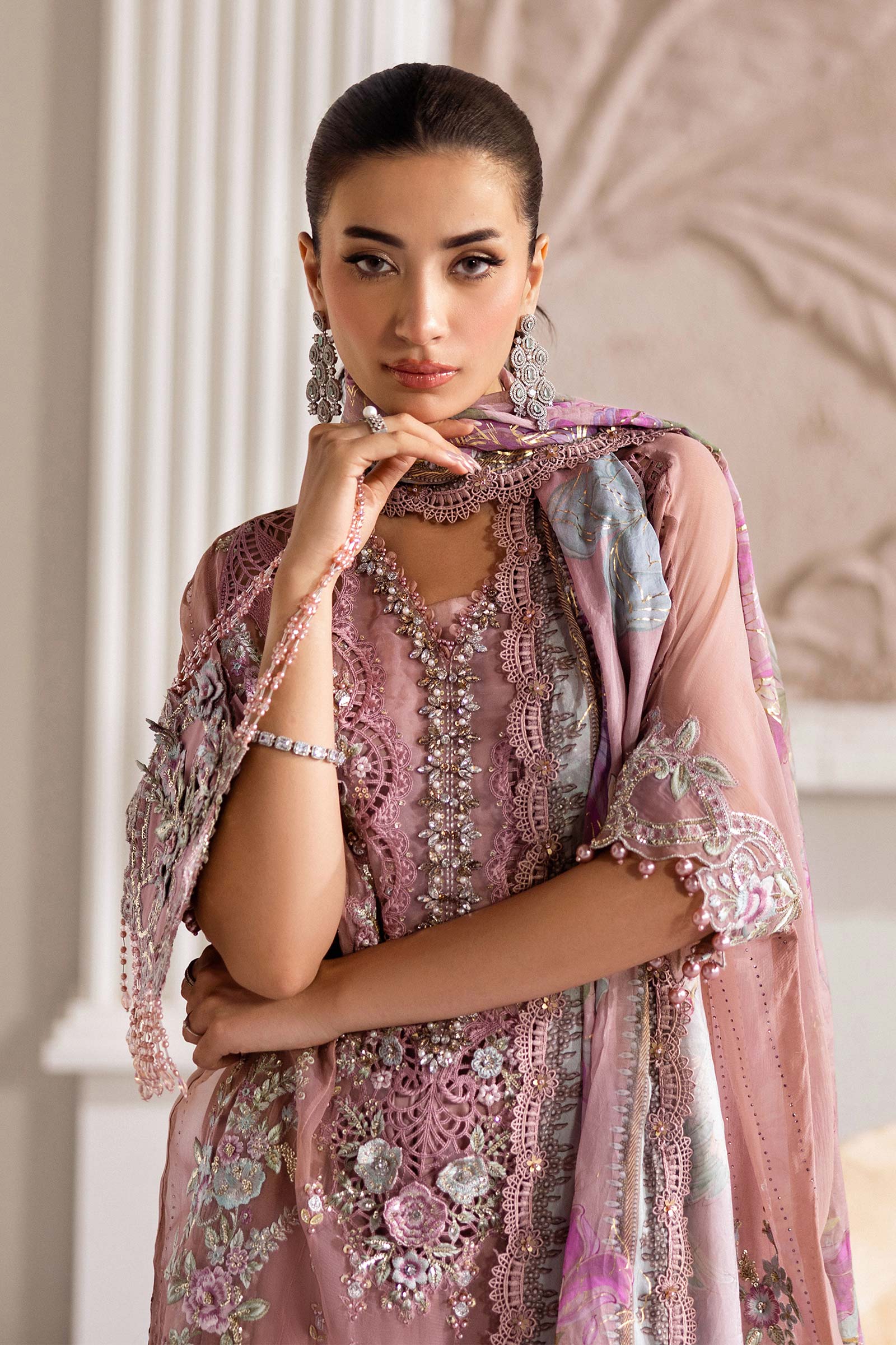 Maria B Design MPC-25-105 chiffon suit